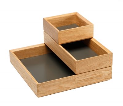 Tidy Tray Jeu de 3 Favius gris